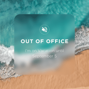  Holiday Out of office message