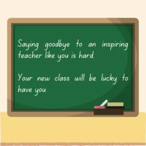 Short Farewell Messages for Teacher